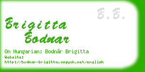 brigitta bodnar business card