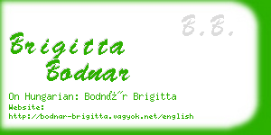 brigitta bodnar business card